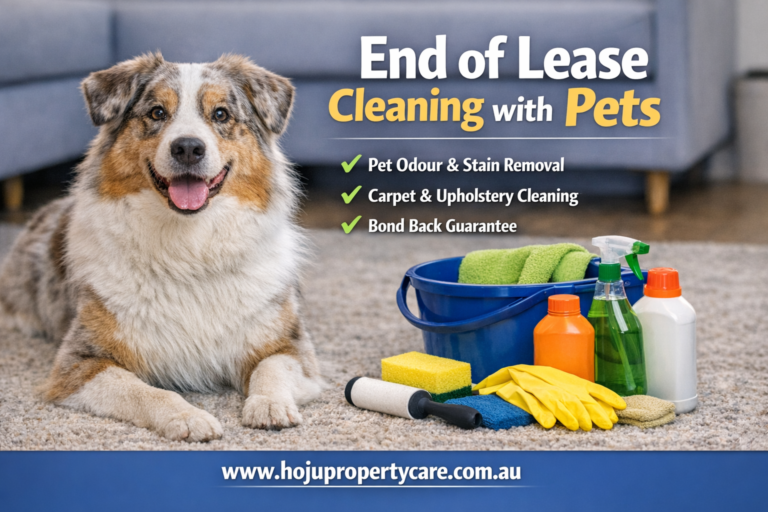 End of lease cleaning with pets
